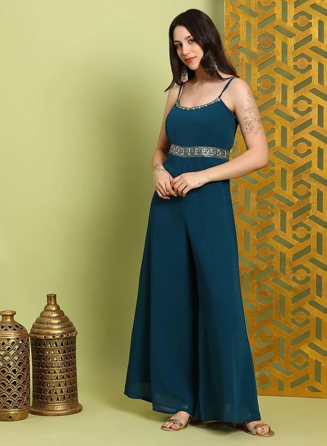 جلو باص جمبسوت نسائي واسع مطرز بحمالات